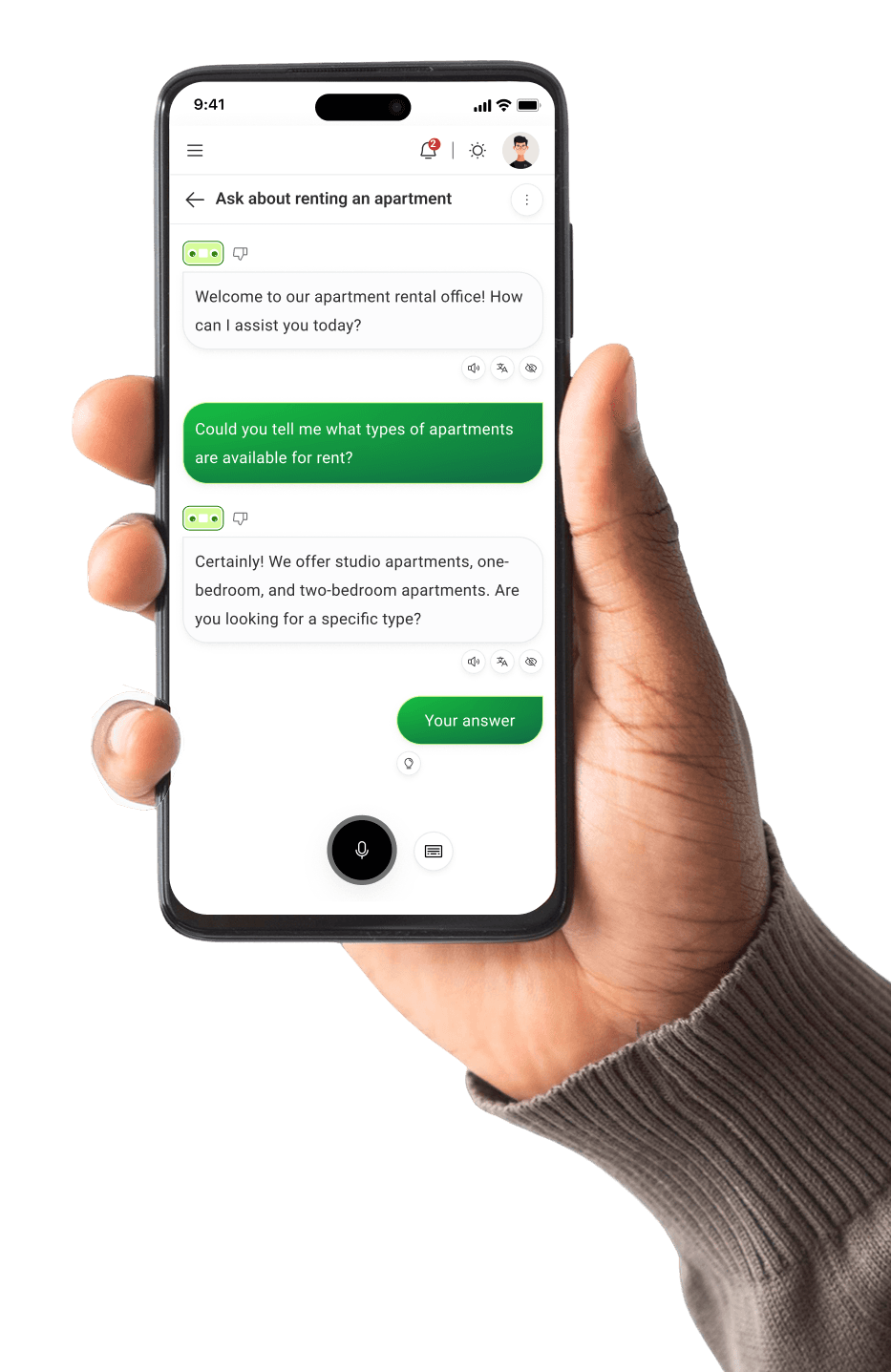 Close up of hand holding phone displaying subscription details
