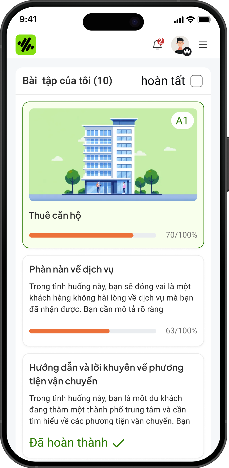 Theo dõi tiến trình học tập